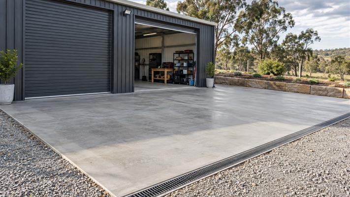 Concrete Aprons for Workshops and Loading Areas in a practical concrete project
